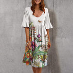 Casual Jurk met Bloemenprint - Women Summer Dress - Jurkjes.co