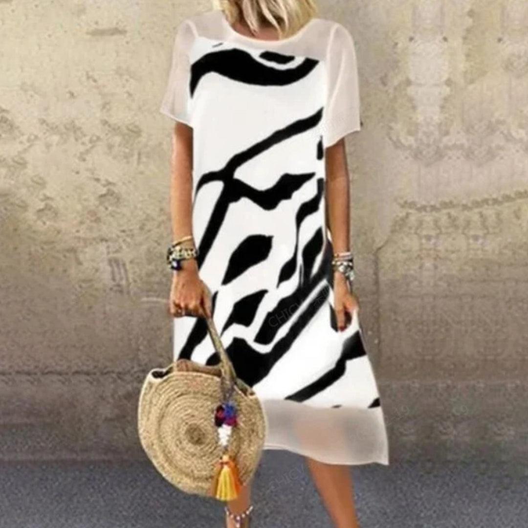 Casual Jurk met Dierenprint - Women Summer Dress - Jurkjes.co