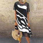 Casual Jurk met Dierenprint - Women Summer Dress - Jurkjes.co