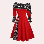 Casual Jurk met Effen en Geometrisch Detail - Dresses - Jurkjes.co