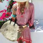 Casual Jurk met Geometrisch Patroon - Dresses - Jurkjes.co