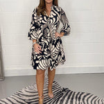 Casual Jurk met Geometrisch Patroon - Dresses - Jurkjes.co