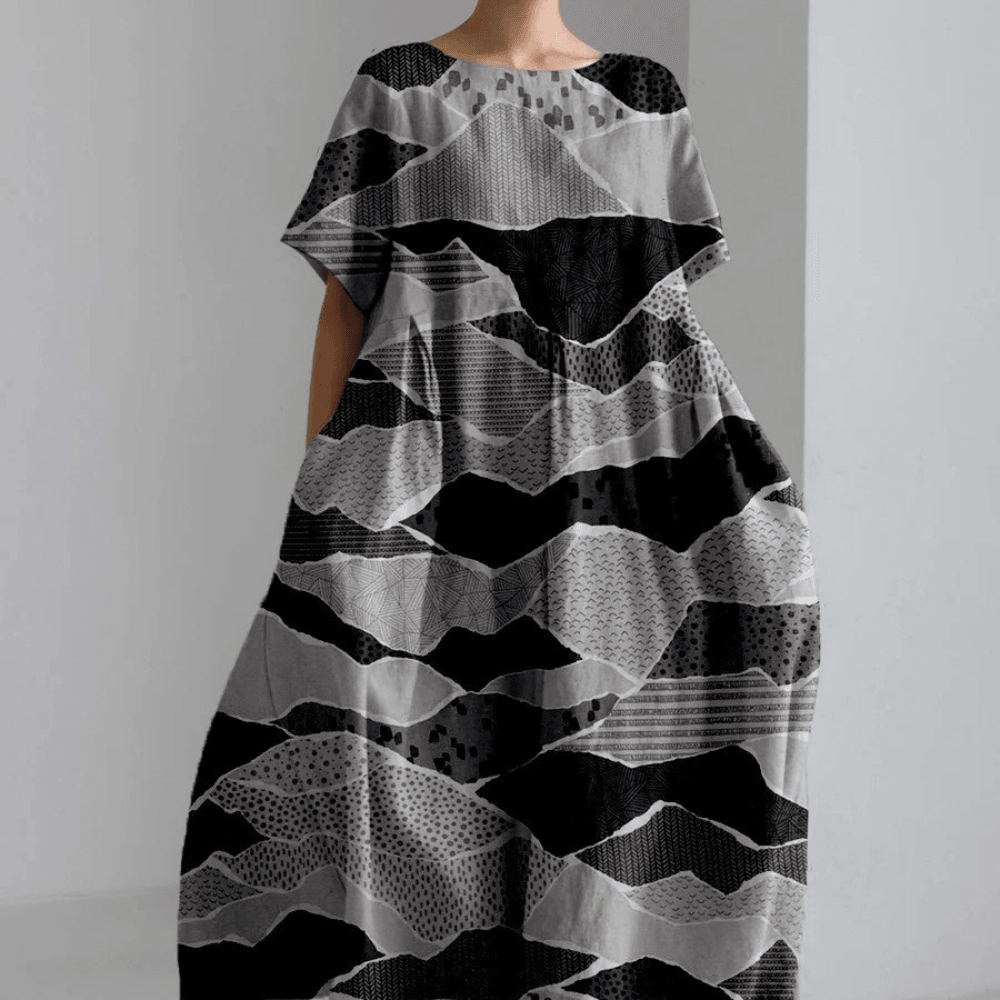 Casual Jurk met Geometrisch Patroon - Women Summer Dress - Jurkjes.co