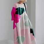 Casual Jurk met Geometrisch Patroon - Women Summer Dress - Jurkjes.co