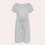 Casual Jurk met Gestreept Patroon - CB - Dresses - Jurkjes.co