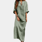 Casual Jurk met Gestreept Patroon - Women Summer Dress - Jurkjes.co