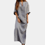 Casual Jurk met Gestreept Patroon - Women Summer Dress - Jurkjes.co