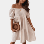 Casual Jurk met Off Shoulder Design - Women Summer Dress - Jurkjes.co
