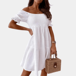 Casual Jurk met Off Shoulder Design - Women Summer Dress - Jurkjes.co