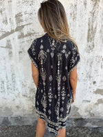 Casual Jurk met Reverskraag en Stijlvol Design - Maxi Dresses - Jurkjes.co