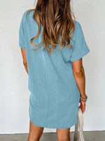 Casual Jurk met Ribgebreide Textuur - Mini Dresses - Jurkjes.co