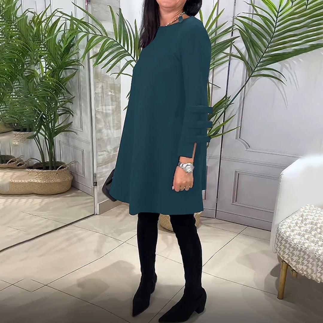 Casual Jurk met Strikdetails - Dresses - Jurkjes.co