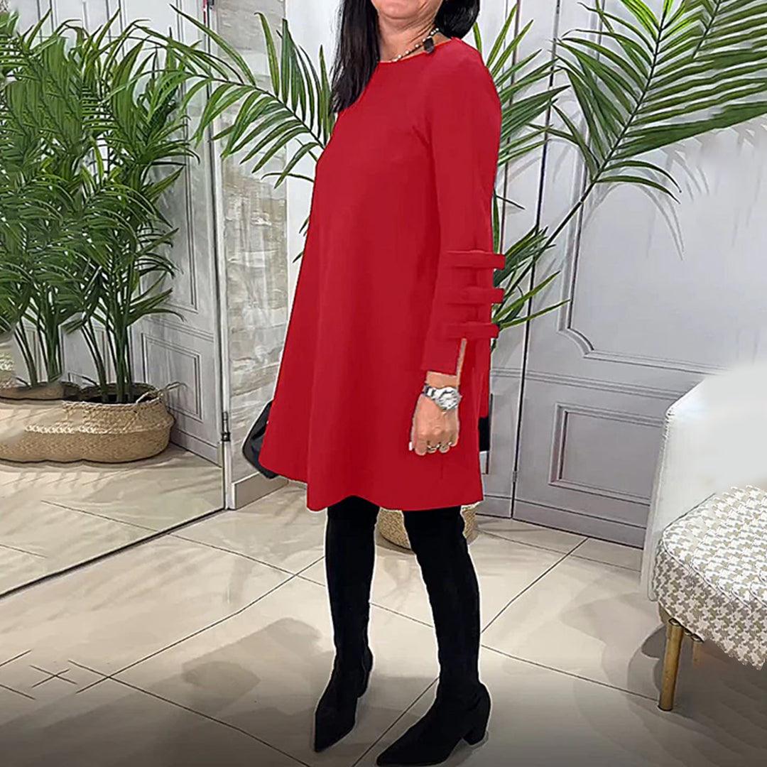 Casual Jurk met Strikdetails - Dresses - Jurkjes.co