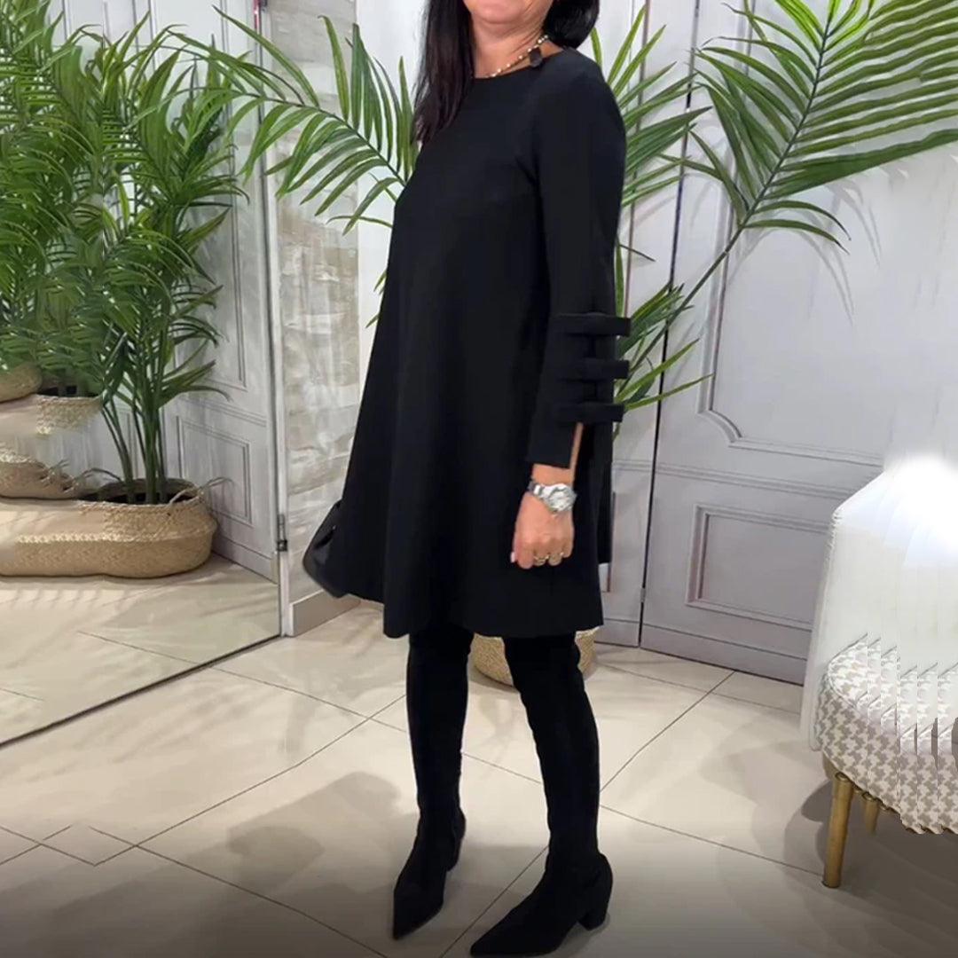 Casual Jurk met Strikdetails - Dresses - Jurkjes.co