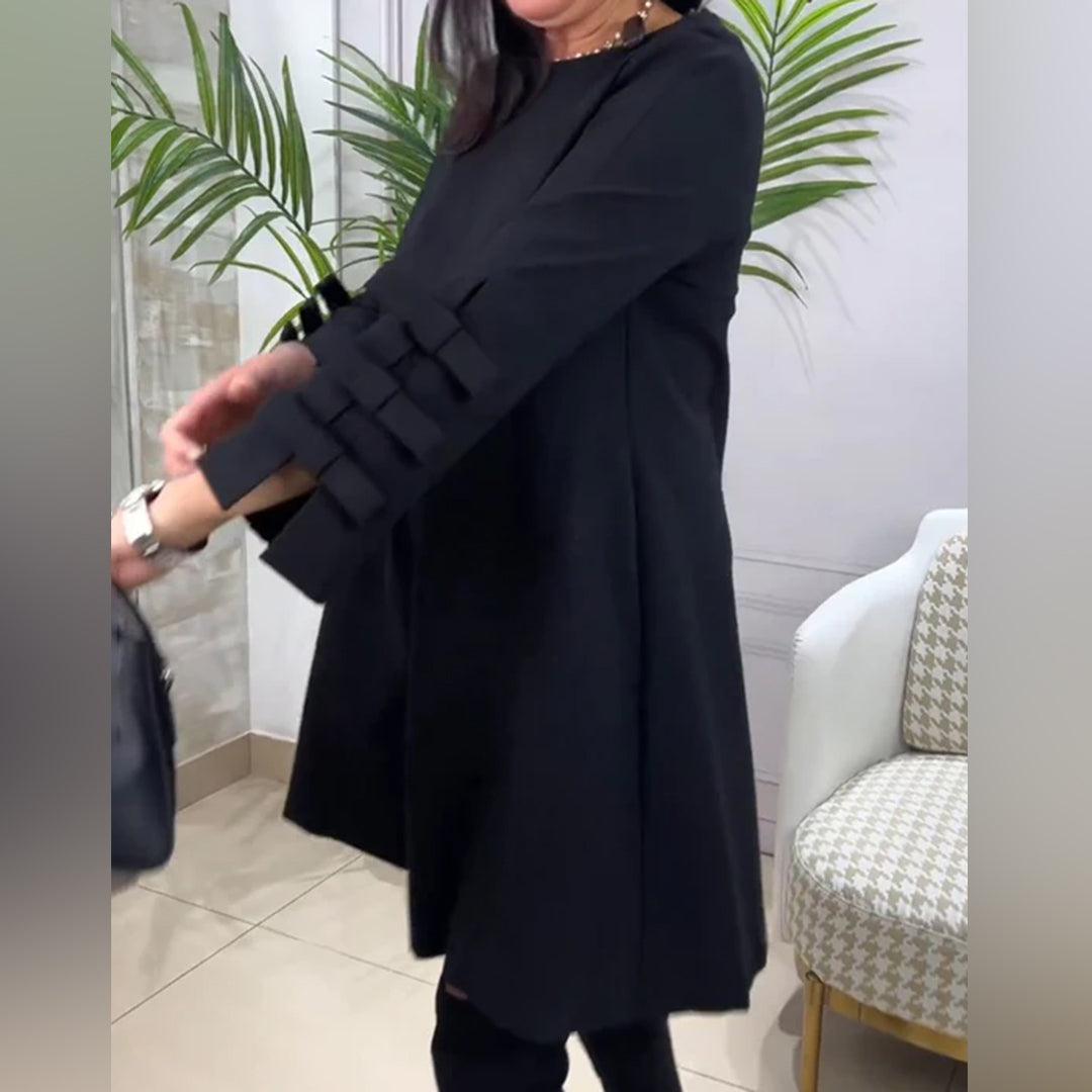 Casual Jurk met Strikdetails - Dresses - Jurkjes.co