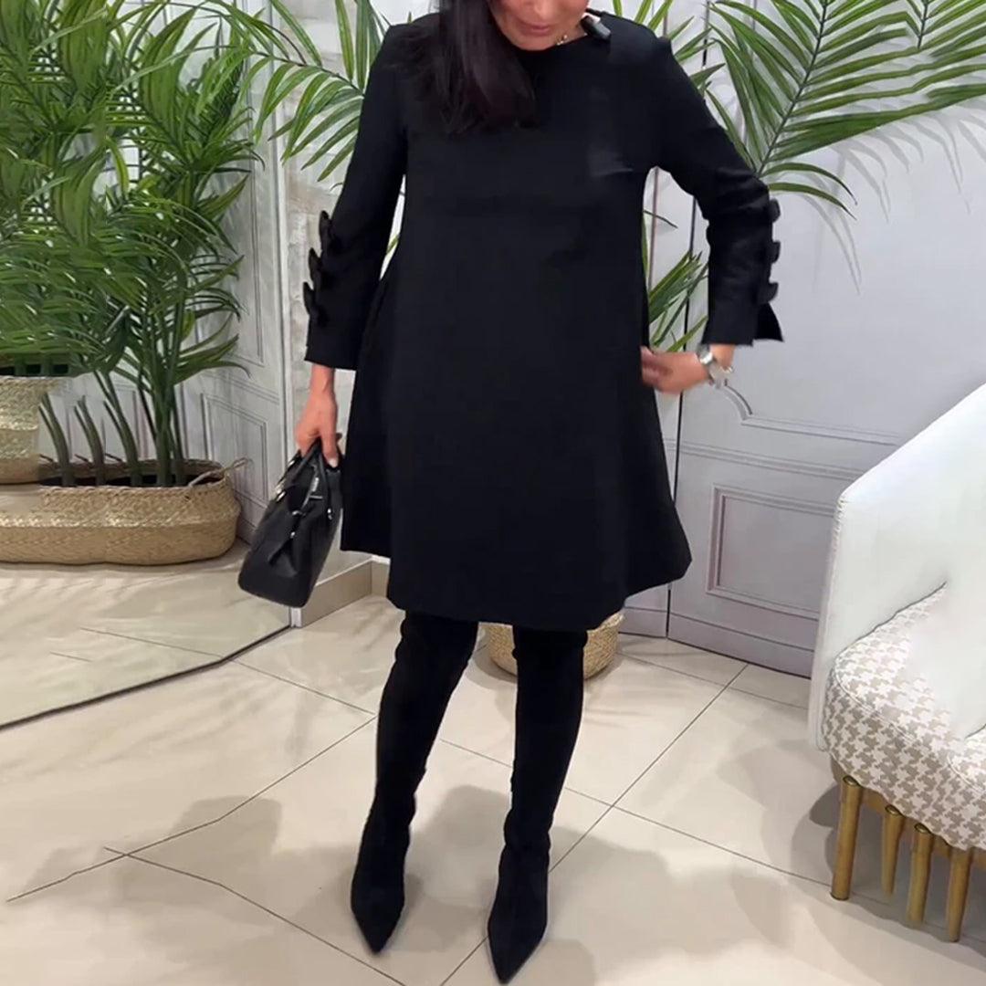 Casual Jurk met Strikdetails - Dresses - Jurkjes.co