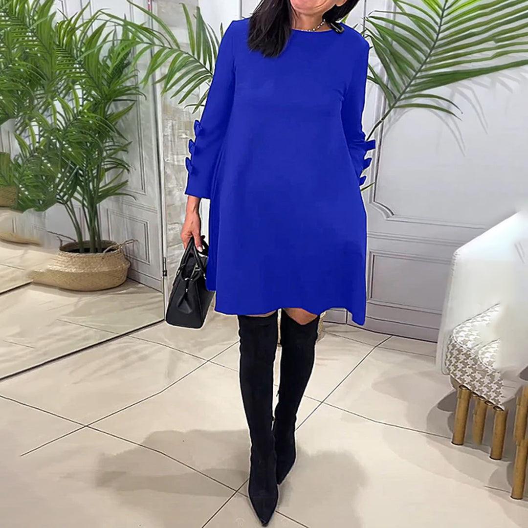 Casual Jurk met Strikdetails - Dresses - Jurkjes.co