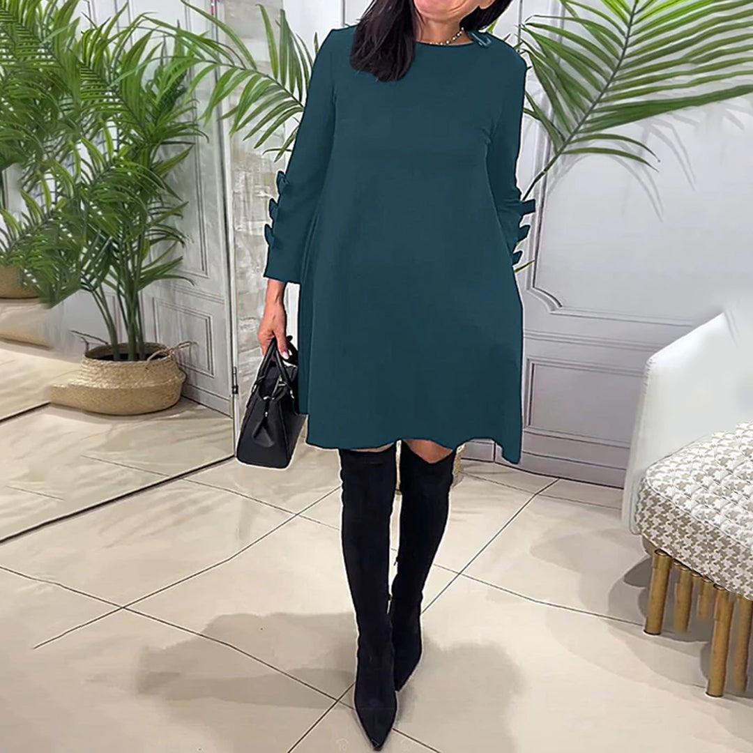 Casual Jurk met Strikdetails - Dresses - Jurkjes.co