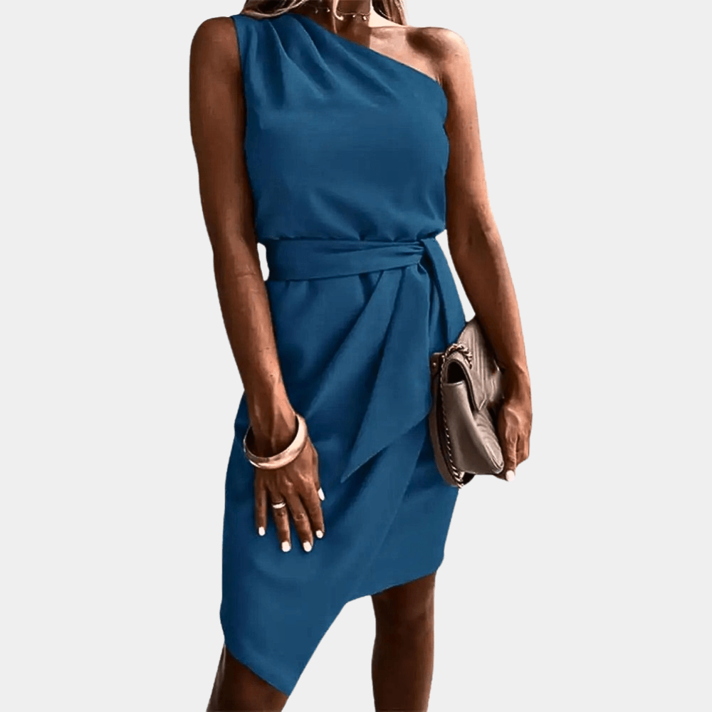 Cocktailjurk met One-Shoulder Ontwerp - Women Summer Dress - Jurkjes.co