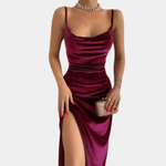 Cocktailjurk met Split en Elegante Snit - Women Summer Dress - Jurkjes.co