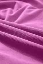 Corduroy Babydoll Jurk met Pofmouwen - Mini Dresses - Jurkjes.co