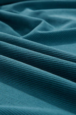 Corduroy Empire Taille Jurk met Drukknoopjes - Mini Dresses - Jurkjes.co