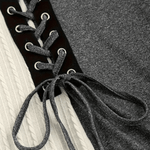 Damesjurk met Bardothals en Vetersluiting - Women Winter Dress - Jurkjes.co