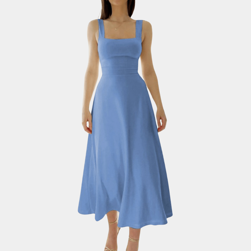 Damesjurk met Korset en Vetersluiting - CB - Dresses - Jurkjes.co
