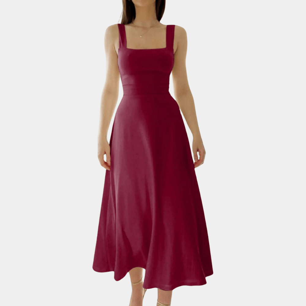 Damesjurk met Korset en Vetersluiting - CB - Dresses - Jurkjes.co