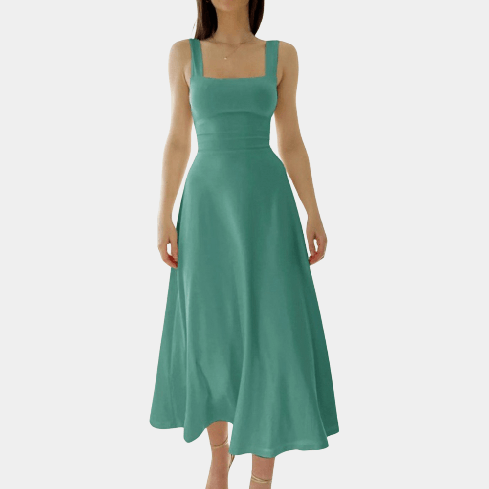 Damesjurk met Korset en Vetersluiting - CB - Dresses - Jurkjes.co