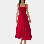 Damesjurk met Korset en Vetersluiting - CB - Dresses - Jurkjes.co