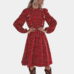 Damesjurk met Ruches en Print - Women Summer Dress - Jurkjes.co