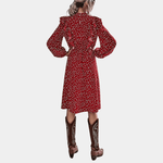 Damesjurk met Ruches en Print - Women Summer Dress - Jurkjes.co