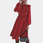 Damesjurk met Ruches en Print - Women Summer Dress - Jurkjes.co