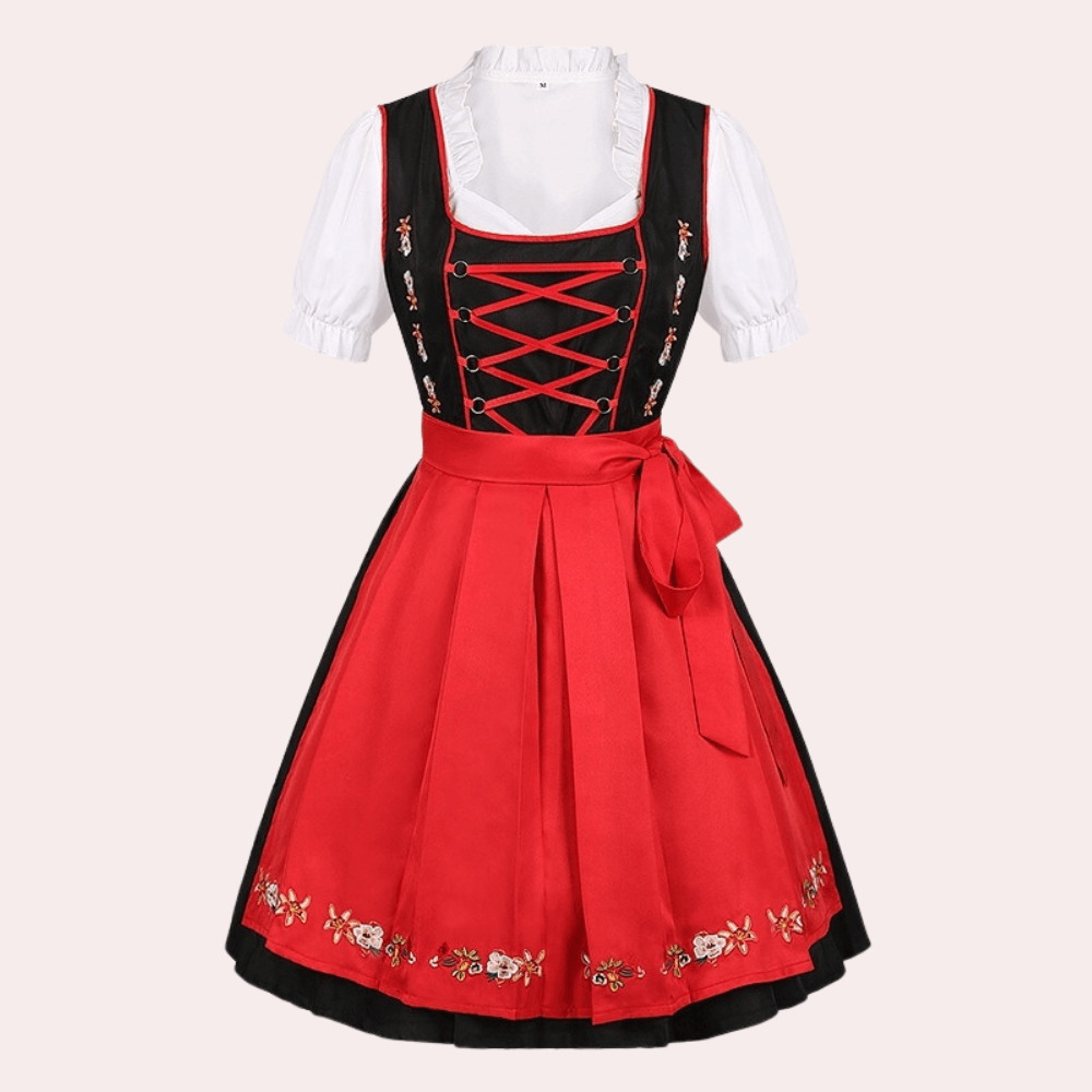 Dirndl-jurk met Bloemenborduursel - Women Summer Dress - Jurkjes.co