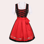 Dirndl-jurk met Bloemenborduursel - Women Summer Dress - Jurkjes.co