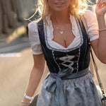 Dirndl Jurk met Borduurwerk - Dresses - Jurkjes.co