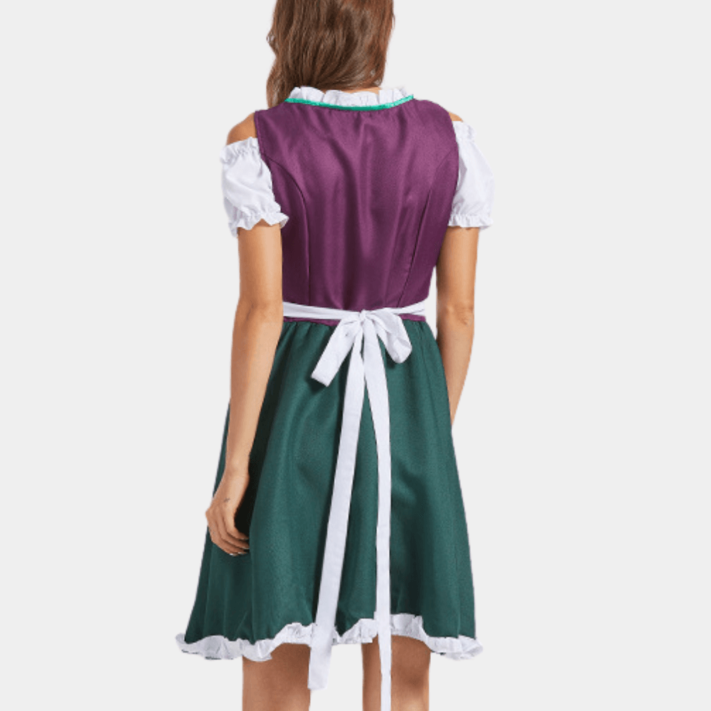Dirndl Jurk met Borduurwerk en Veters - CB - Dresses - Jurkjes.co