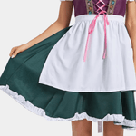 Dirndl Jurk met Borduurwerk en Veters - CB - Dresses - Jurkjes.co