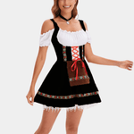 Dirndl Jurk met Cold Shoulder - Dresses - Jurkjes.co