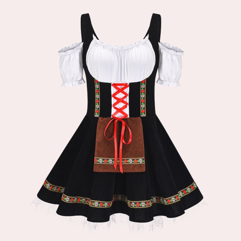Dirndl Jurk met Cold Shoulder - Dresses - Jurkjes.co