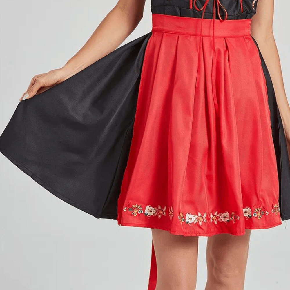 Dirndl met Bloemenborduursel - CB - Dresses - Jurkjes.co