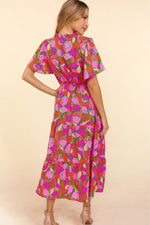 Elegante Bloemenprint Maxi Jurk met Smock Taille - Maxi Dresses - Jurkjes.co