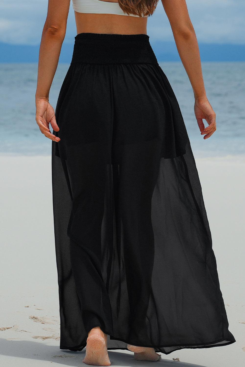 Elegante Hoge Taille Chiffon Strandrok - Skirts & Petticoat - Jurkjes.co