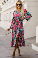 Elegante Jurk met Hoge Taille - Floral Dresses - Jurkjes.co