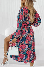 Elegante Jurk met Hoge Taille - Floral Dresses - Jurkjes.co