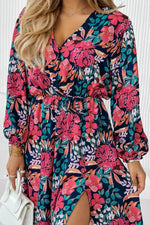 Elegante Jurk met Hoge Taille - Floral Dresses - Jurkjes.co