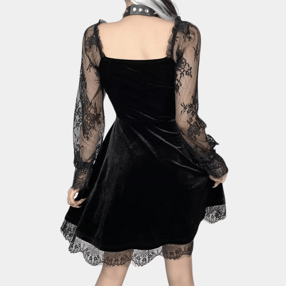 Elegante Jurk met Kanten Details - CB - Dresses - Jurkjes.co