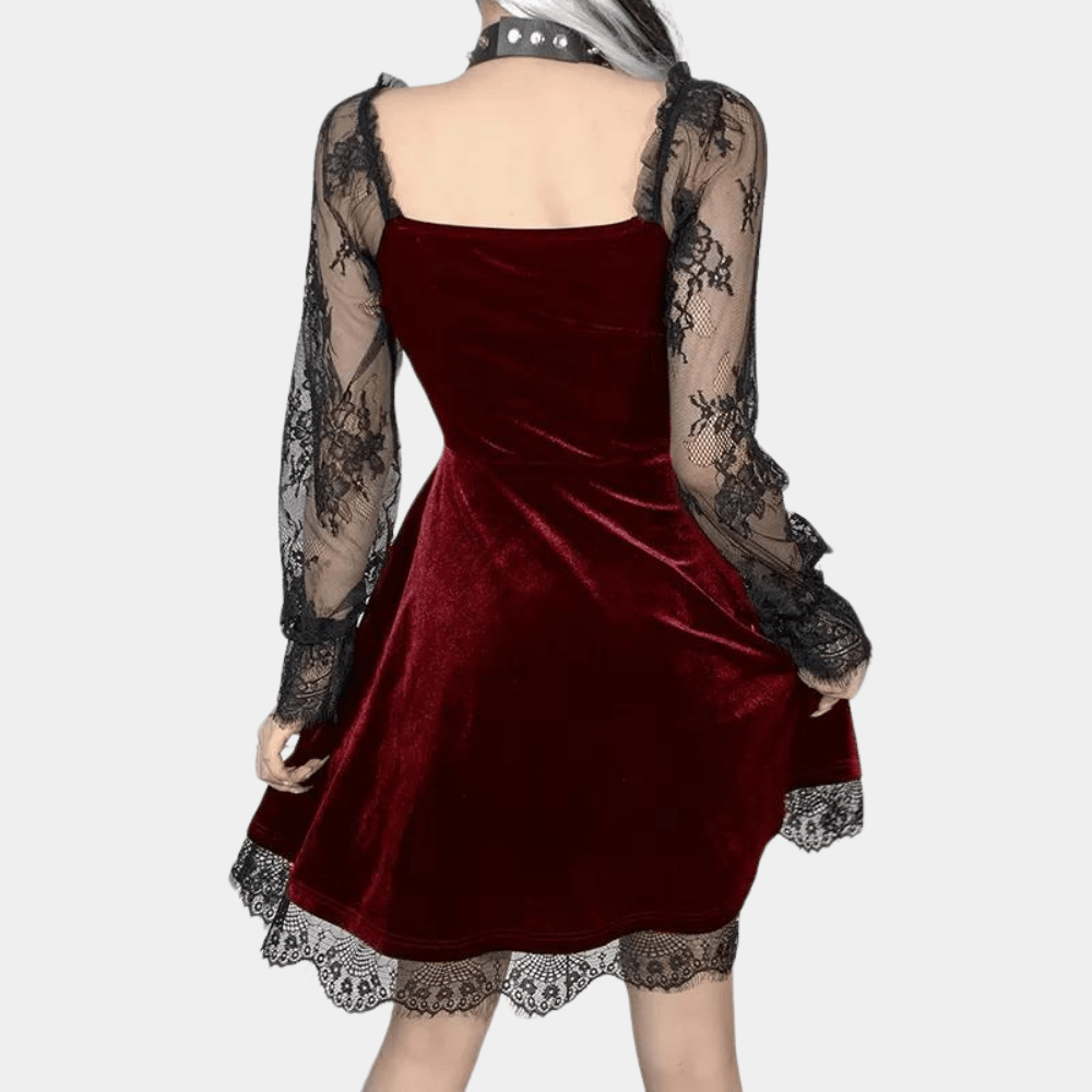 Elegante Jurk met Kanten Details - CB - Dresses - Jurkjes.co
