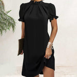 Elegante Jurk met Ruches - Dresses - Jurkjes.co